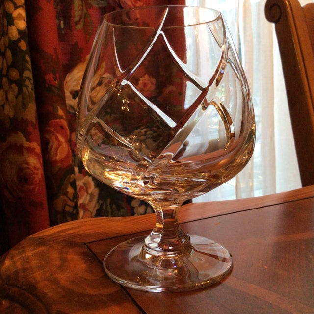 Vintage Mikasa Cut Crystal "Olympus" Brandy Glasses Set of 4 Chairish