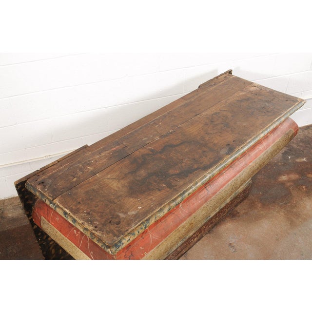 18th C. Brazilian Console With Original Paint For Sale - Image 4 of 13