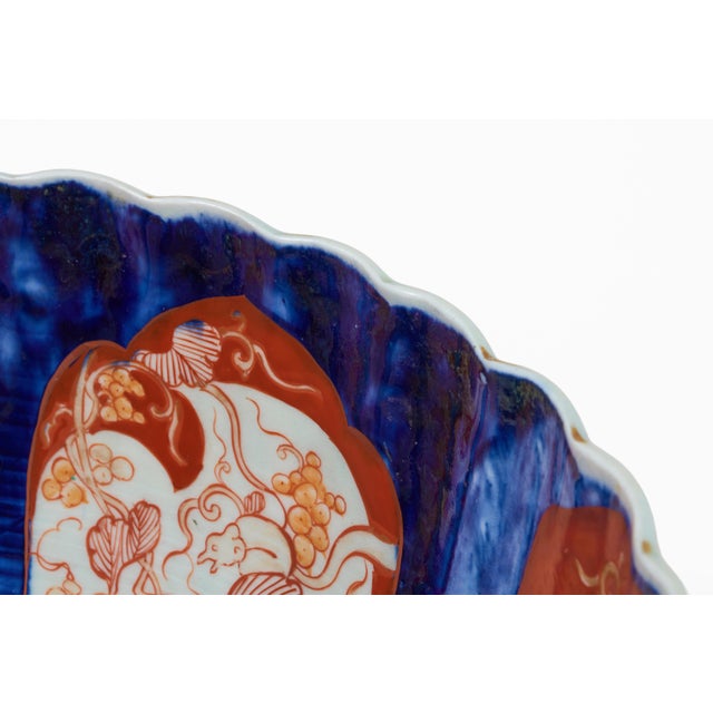 Red Antique Large Japanese Imari Porcelain Punch Bowl For Sale - Image 8 of 10