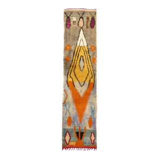 Vintage Boujad Wool Runner 2'6 X 10'4 For Sale