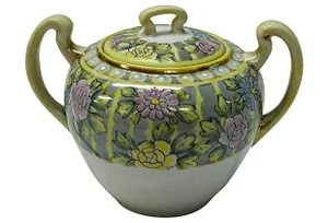 Nippon Hand-Painted Sugar Bowl
