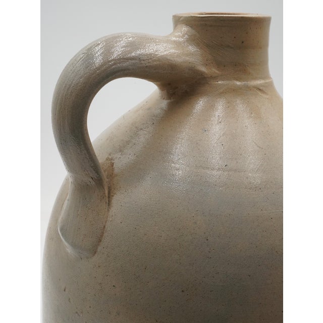 Fulper Bros. 2 Gallon Blue Stoneware Jug W. Handle For Sale In Philadelphia - Image 6 of 10