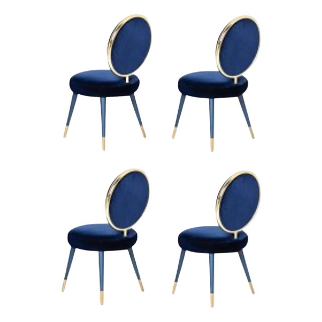 Graceful Dining Chairs by Royal Stranger, Set of 4 For Sale