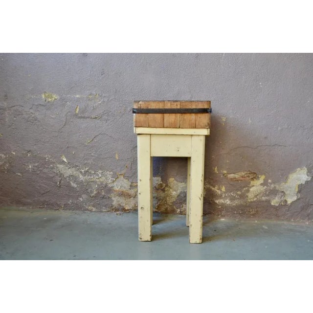 Industrial Butchers Block, 1950s For Sale - Image 11 of 11