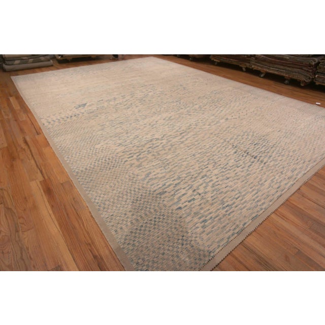 Textile Abstract Geometric Modern Area Rug For Sale - Image 7 of 9