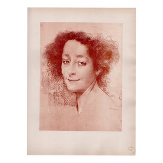Lucien Lévy-Dhurmer, Belle d'Antan, 1897, Lithograph on Paper For Sale