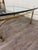 Vintage Hollywood Regency Brass Coffee Table With Beveled Glass Top For Sale - Image 11 of 13