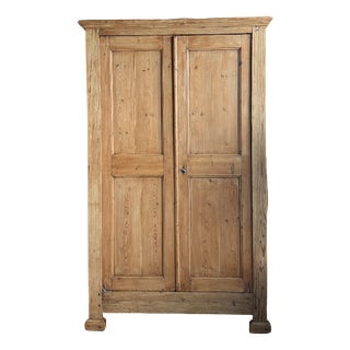 Antique Linen Cupboard in Pine For Sale