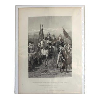 Mid 19th Century Washington Taking of the Army, Print For Sale