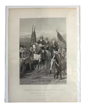 Mid 19th Century Washington Taking of the Army, Print