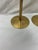 Mid Century, Solid, Brass, Modernist Candleholders, in the Style of Tommi Parzinger For Sale - Image 11 of 12
