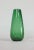 Bottle Green Vintage Controlled Bubbles Art Glass Vase For Sale - Image 8 of 8