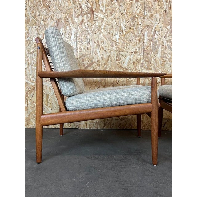 Brown Set of Vintage Teak Armchairs by Svend Aage Eriksen for Glostrup, 1970s For Sale - Image 8 of 18