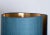 Blue Large Ceramic Table Lamp with Silk Lampshade, 1960s For Sale - Image 8 of 17