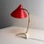 Gold Red Table Lamp with White Crows Foot by Cosack, Germany, 1950s For Sale - Image 8 of 14