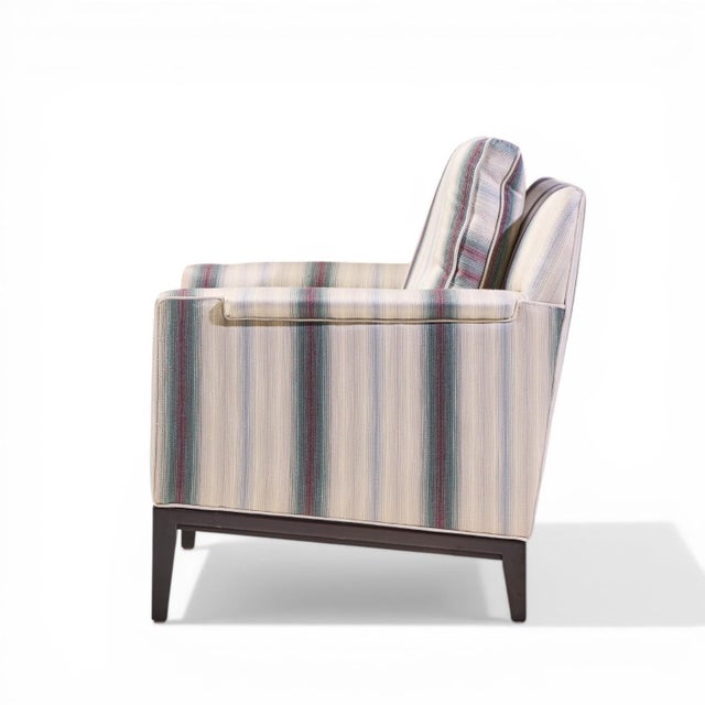 Wood Edward Wormley for Dunbar Mid Century Mahogany Lounge Chairs - Pair For Sale - Image 7 of 12