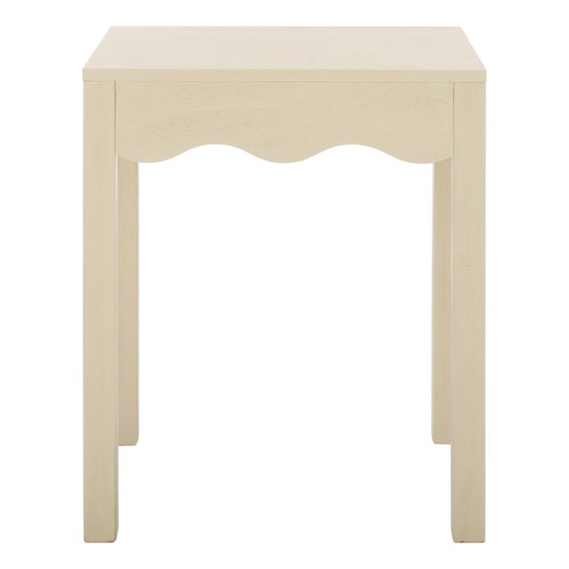 Litith Square Wave Accent Table in Sand For Sale
