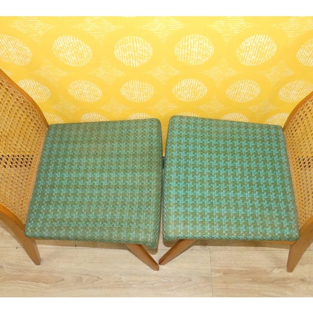 Chairs with Wooden Backrest and Viennese Wickerwork, 1960s, Set of 2 For Sale - Image 11 of 13