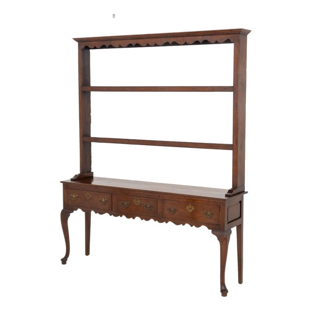 Welsh Oak Dresser With Cabriole Legs, 19th Century For Sale