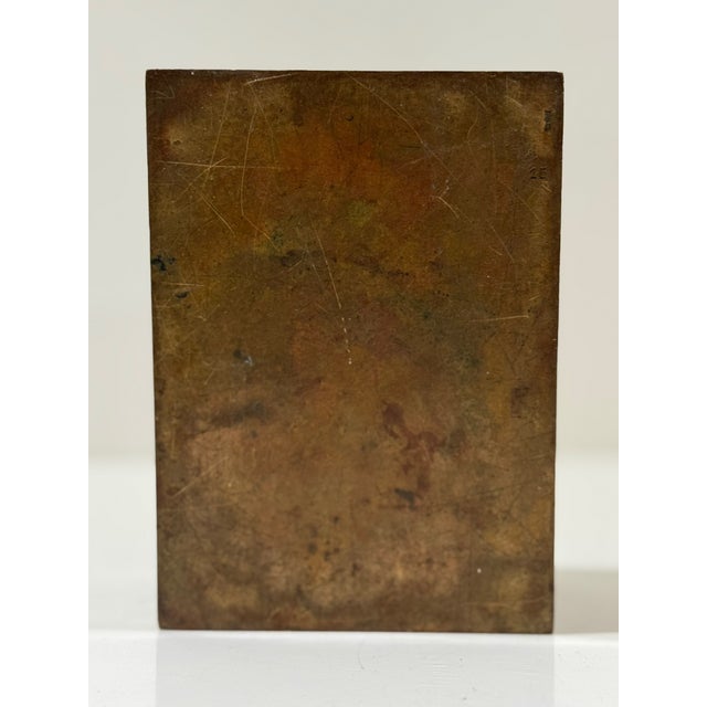 Turquoise Vintage Cloisonné Enamel Box Turquoise Floral Scroll Lidded 5.5in For Sale - Image 8 of 8