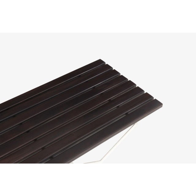 Harry Bertoia Early Solid Rosewood Slat Bench 1951 First Year Production For Sale - Image 4 of 9