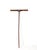 This antique wooden hay rake features a long handle and aged wood tines, showcasing a beautifully weathered patina. A...
