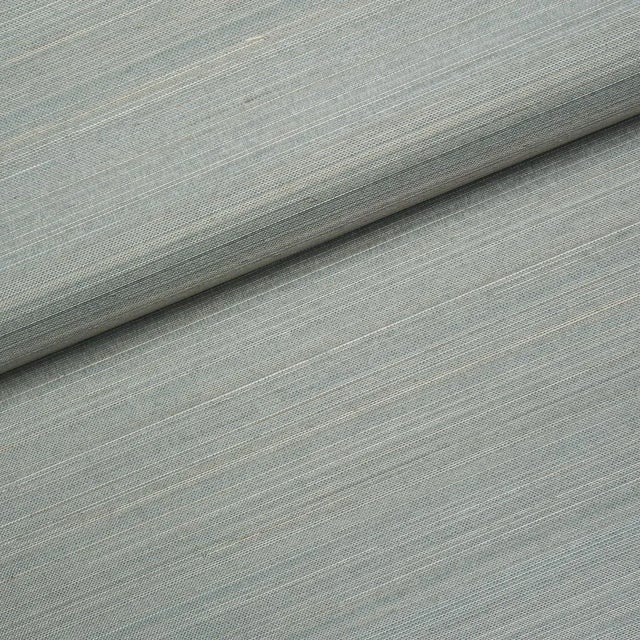 Contemporary Schumacher Musa Abaca Wallpaper In Sky Blue For Sale - Image 3 of 7