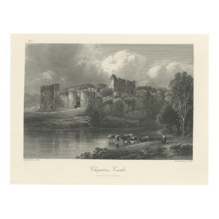 After Edmund Morison Wimperis, Chepstow Castle on the Wye, 1876, Engraving For Sale