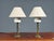 Mid-Century Modern Luxus, Table Lamps, Brass, Fabric, Sweden, 1960s For Sale - Image 3 of 10