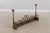 Gold Finish Iron Gothic Fireplace Fender Set For Sale - Image 12 of 13