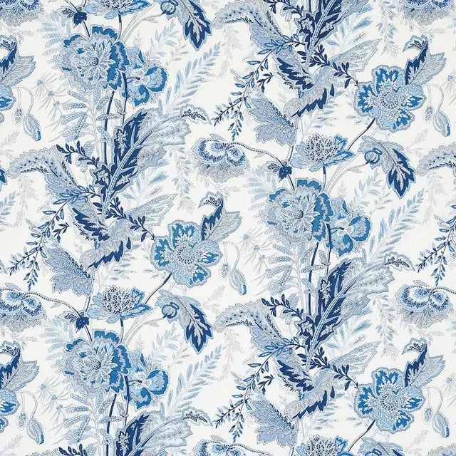 Sample- Schumacher Sandoway Vine Fabric in Delft For Sale