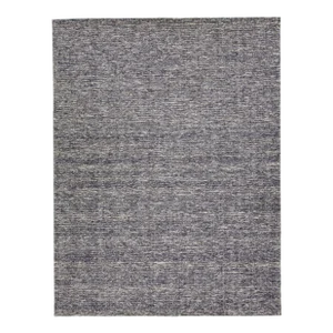 2020s Apadana's Modern Indian Loop/Cut Handmade Wool Rug in Blue