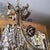 1940's Hollywood Regency Gilt & Verdigris Bronze, Crystal & Tole Floral Pendant/ Chandelier For Sale - Image 13 of 18