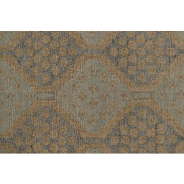 Rug & Kilim’s Persian Afshar-Inspired Distressed Rug, Geometric Patterns in Blue For Sale In New York - Image 6 of 8