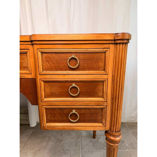 Mid-Century French Louis XVI Style Fruitwood Writing Desk or Vanity by John Widdicomb Co For Sale - Image 11 of 18