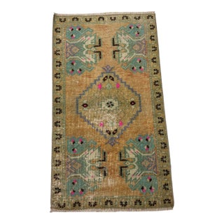 Vintage Turkish Maditation Rug For Sale