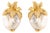 Late 20th Century Massive 18k Pearl Earrings, A Pair For Sale