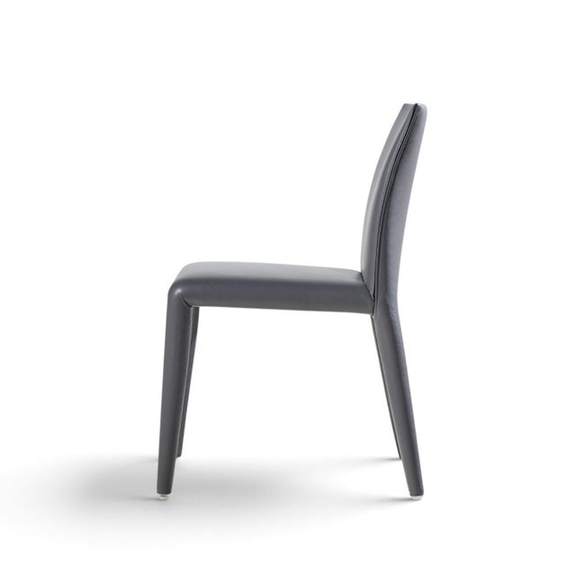 Mario Bellini for B&b Italia Vol Au Vent Mid Century Italian Leather Dining Chairs - Set of 6 For Sale - Image 9 of 11