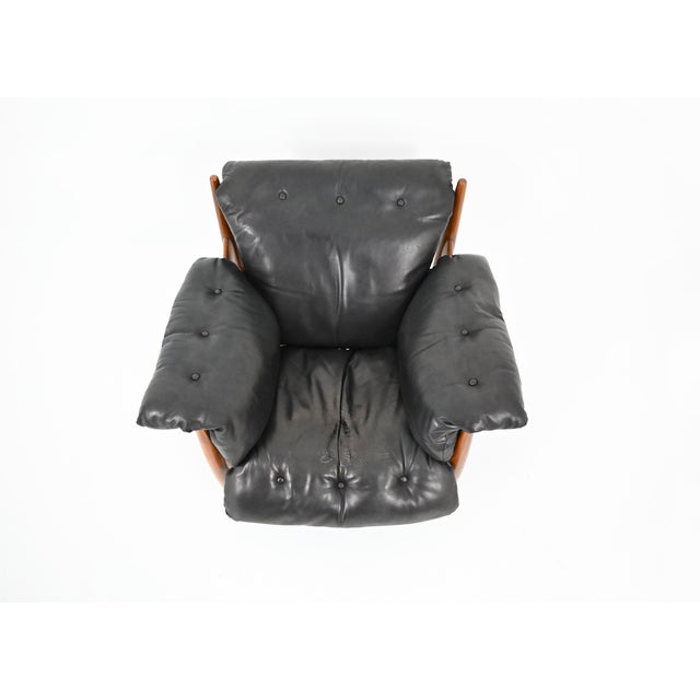 Wood Sheriff Lounge Chairs by Sergio Rodrigues for Isa, 1960s, Set of 2 For Sale - Image 7 of 13