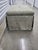 Vintage Silver Gray Velvet Ottoman For Sale - Image 4 of 6