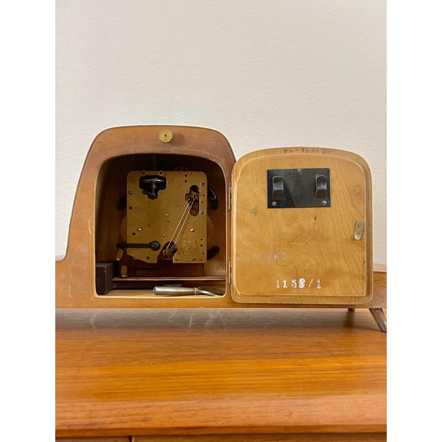 Art Deco Chiming Mantle Clock With Key | by Dugena For Sale - Image 9 of 12