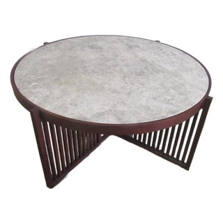 1980s Amazing Cherry Stickley Coffee Table Park Slope Rare Cocktail Table For Sale