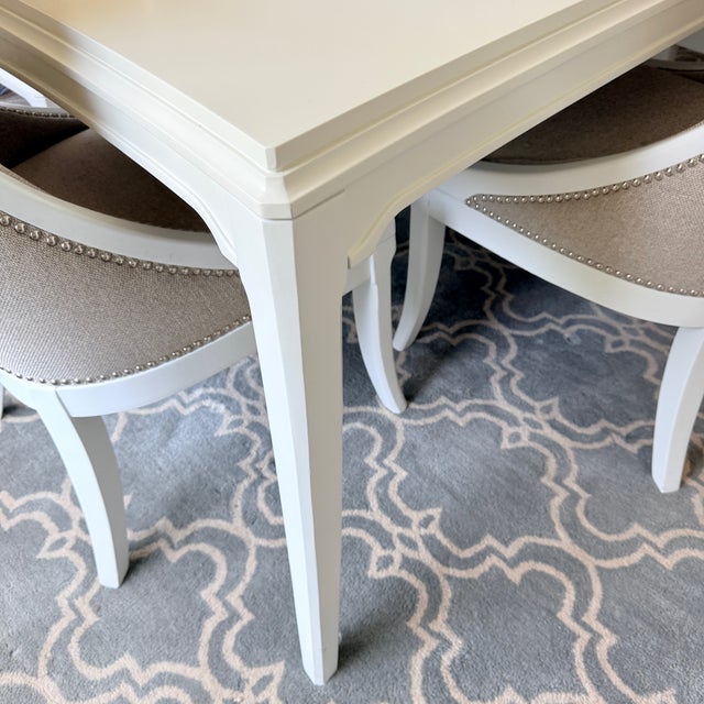 Expandable Dining Table and 6 Chairs From Thomasville For Sale - Image 9 of 16