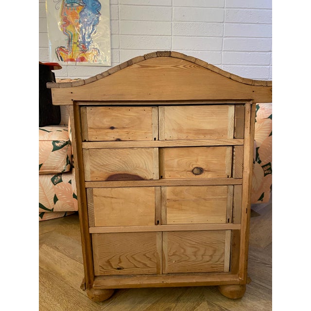 Antique Wooden Storage Medicine Cabinet | Apothecary Style Cabinet | Jewelry Storage For Sale - Image 4 of 11