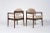 Mid 20th Century Pair of Jens Risom Walnut Armchairs in Natural Mohair, Circa 1950s For Sale - Image 5 of 11