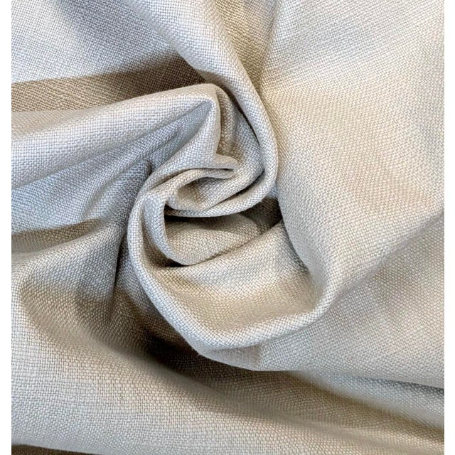 Traditional Pierre Frey "Dolino" Creme Stone Washed Linen Fabric- 7 Yards For Sale - Image 3 of 4