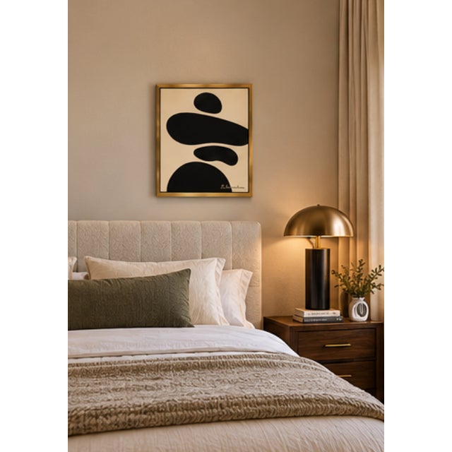 Contemporary Title: Sculptural Silence , Framed Modern Painting by Bryan Boomershine For Sale - Image 3 of 8