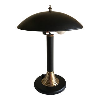 Retro Black Mushroom Table Lamp For Sale