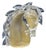 Horse Head Sculpture in Sommerso Glass and Gold by Archimede Seguso, Murano, 1950s For Sale