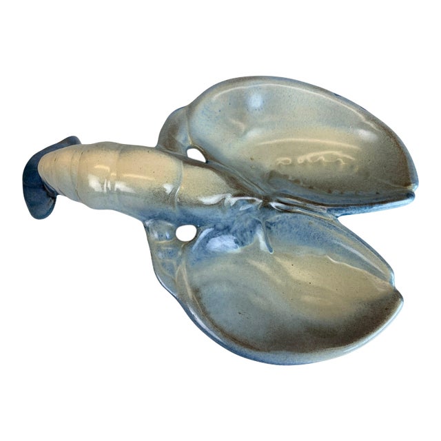 Mid-Century Modern Drip Glaze Lobster Dish For Sale